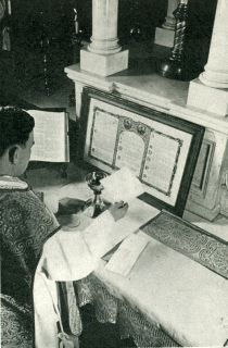 The Priest Places the Pall on the Chalice