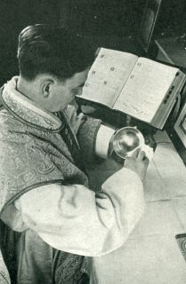 The Priest Reassembles the Articles Used at the Holy Sacrifice