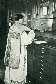 The Priest Puts On the Chasuble